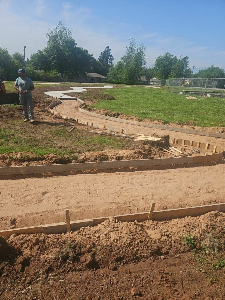 Concrete services - land preparation | Design Earth Excavation Oklahoma